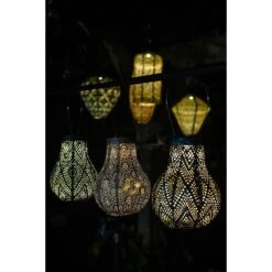 Lumiz Solar Buitenlampion Occult Bulb - Solar Tuinverlichting - 16 Cm - Goud -Leenbakker Winkel 1000034312 0111