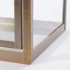 Mica Decorations Arzilla Lantaarn - L15 X B15 X H45 Cm - Goud -Leenbakker Winkel 1000034315 0111