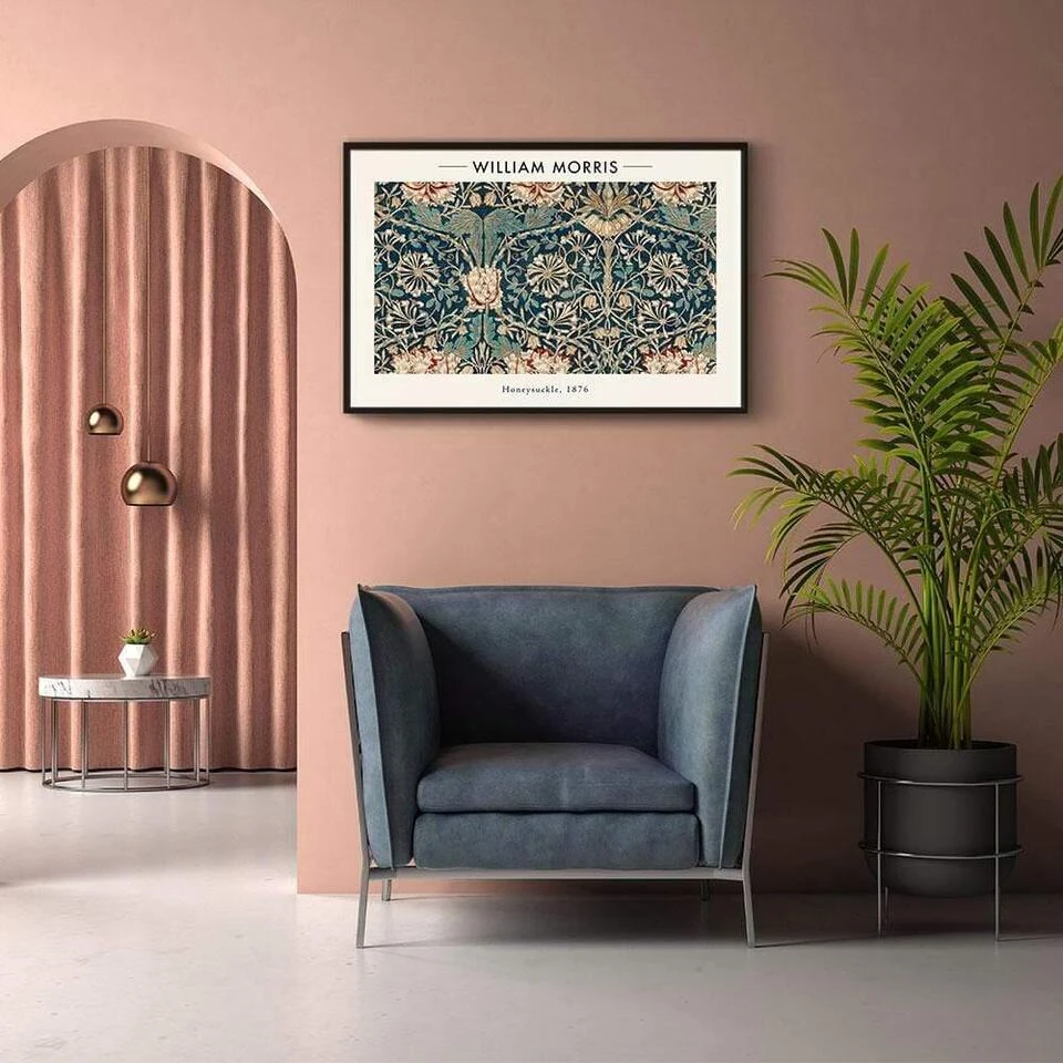 Walljar - William Morris - Honeysuckle - Poster Met Lijst / 40 X 60 Cm 4 Walljar - William Morris - Honeysuckle - Poster Met Lijst / 40 X 60 Cm - Afbeelding 4