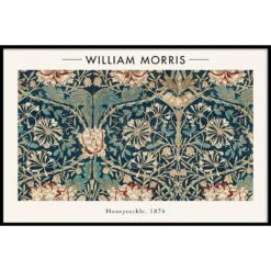 Walljar - William Morris - Honeysuckle - Poster Met Lijst / 40 X 60 Cm
