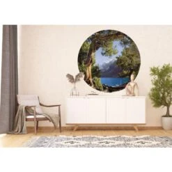 Sanders & Sanders Zelfklevende Behangcirkel - Berglandschap Met Bomen 7 Sanders & Sanders Zelfklevende Behangcirkel - Berglandschap Met Bomen -Leenbakker Winkel 1000037760 0103