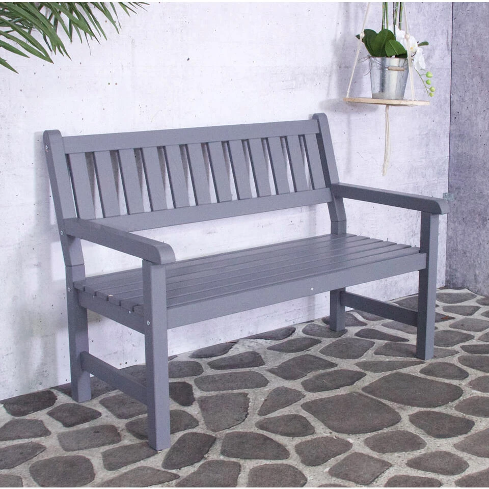 SenS-Line Bordeaux Tuinbank - Grenenhout - Grijs 3 SenS-Line Bordeaux Tuinbank - Grenenhout - Grijs - Afbeelding 3