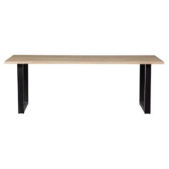 WOOOD Tablo Boomstam Tafel Met U-poot - Eiken - 75x199x90
