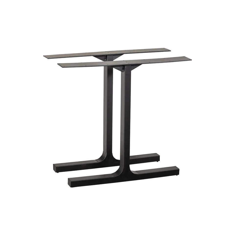 WOOOD Tablo T-poot - Metaal - Zwart - Set Van 2 1 WOOOD Tablo T-poot - Metaal - Zwart - Set Van 2
