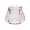 Cosy @ Home Theelichthouder - Glas - Beige - Rond - 8 Cm