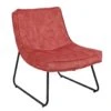 Fauteuil Lowen Velvet Roze - Stof - Roze