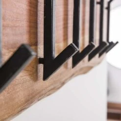 Hoyz - Kapstok Edge Met 12 Haken - Grijs - Wandkapstok -Leenbakker Winkel 1000042631 0103