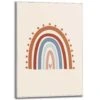 Schilderij Regenboog 70x50 Cm Bruin