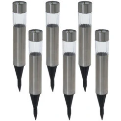 Pro Garden Tuinverlichting Prikspotjes - Set 6 Stuks - Solar - 23 Cm