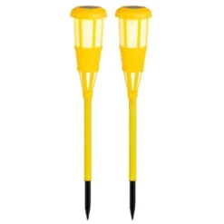 Lumineo Tuinfakkel - Solar - Geel - 61 Cm -Leenbakker Winkel 1000043578 0103