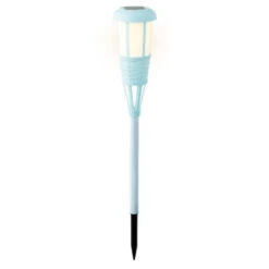 Lumineo Tuinfakkel - Solar - Lichtblauw - 61 Cm