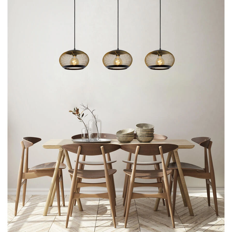 Lucide LUCAS Hanglamp - Mat Goud / Messing 2 Lucide LUCAS Hanglamp - Mat Goud / Messing - Afbeelding 2