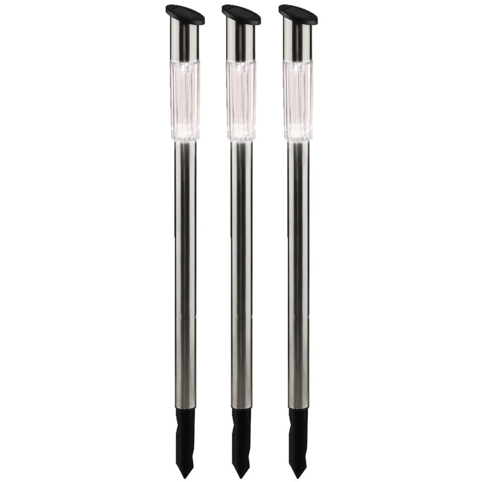 Bellatio Design Prikspot - Solar - RVS - 70 Cm 3 Bellatio Design Prikspot - Solar - RVS - 70 Cm - Afbeelding 3