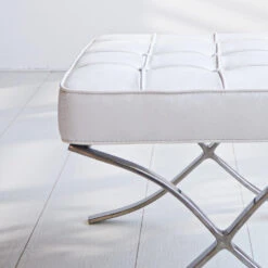 Expo Hocker Wit Premium Leer - Leder - Wit -Leenbakker Winkel 1000046062 0102