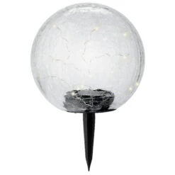 Lumineo Prikspot - Solar - Glazen Bol - 19 Cm