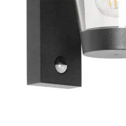 QAZQA Buiten Wandlamp Zwart IP44 Met Bewegingssensor - Joren -Leenbakker Winkel 1000046335 0103