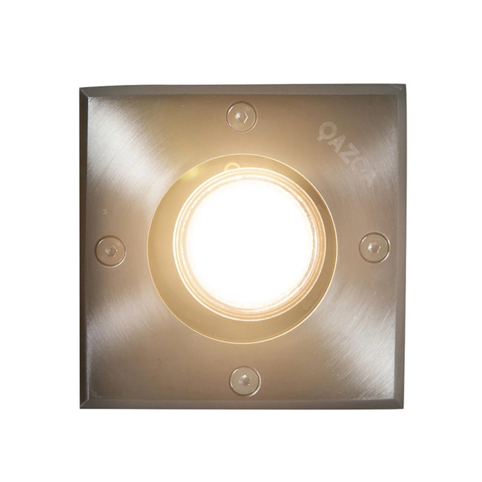 QAZQA Set Van 5 Grondspots Staal IP65 - Basic Square 2 QAZQA Set Van 5 Grondspots Staal IP65 - Basic Square - Afbeelding 2