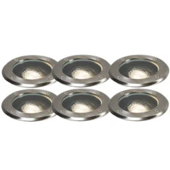 QAZQA Set Van 6 Moderne Buiten Grondspot RVS IP65 - Delux