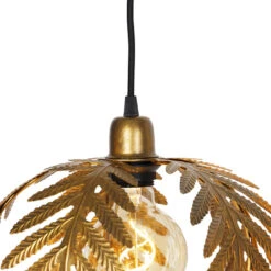 QAZQA Vintage Hanglamp Goud Langwerpig 3-lichts - Botanica -Leenbakker Winkel 1000046722 0102