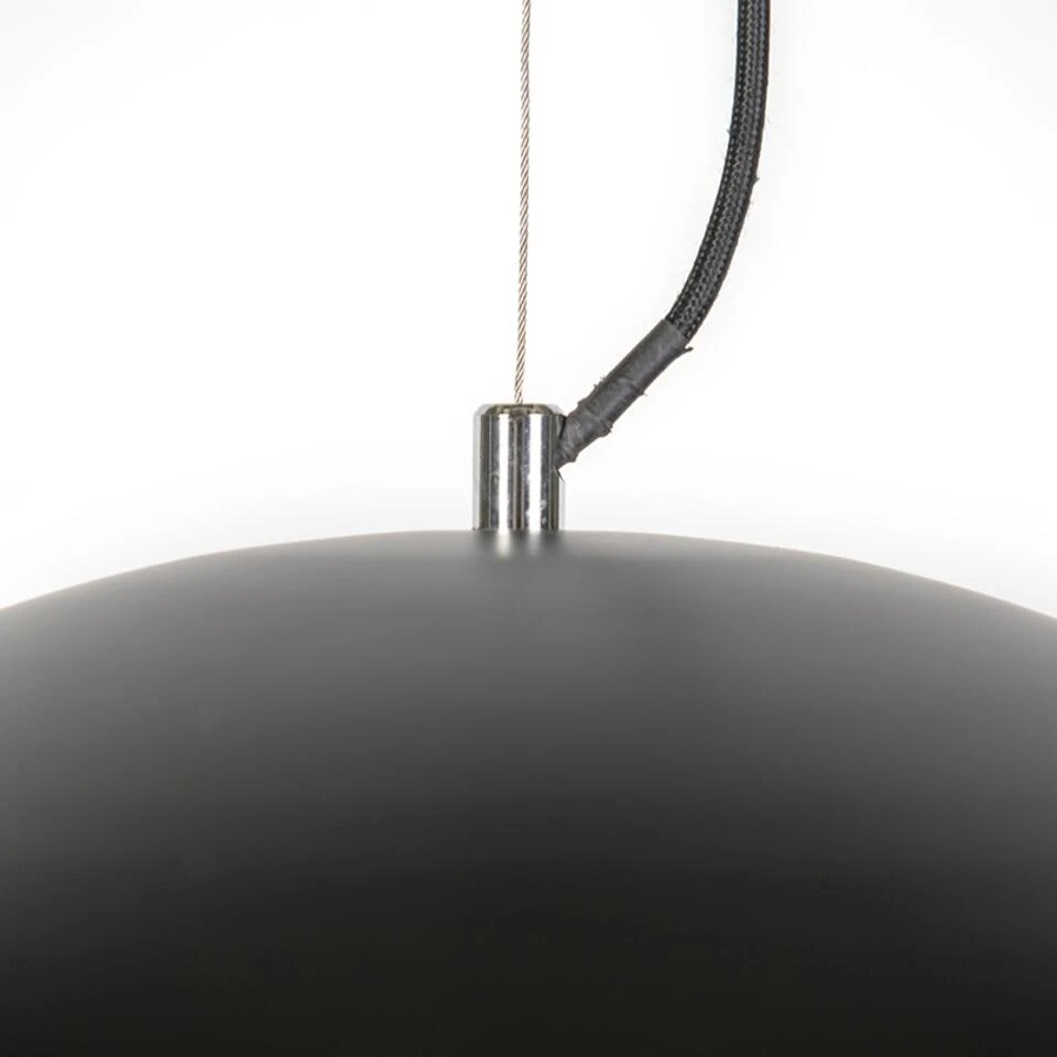 QAZQA Industriële Hanglamp Zwart Met Goud 50 Cm - Magna Eglip 4 QAZQA Industriële Hanglamp Zwart Met Goud 50 Cm - Magna Eglip - Afbeelding 4