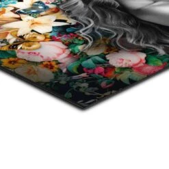 Alu-Dibond Elegante Vrouw 100x140 Cm Bont -Leenbakker Winkel 1000047171 0103