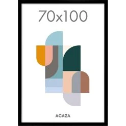 ACAZA Fotokader 70x100cm - Fotolijst In MDF Hout - Zwart