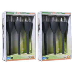 Pro Garden Prikspotjes - 3 Stuks - Zwart - Solar - LED - 31 Cm 6 Pro Garden Prikspotjes - 3 Stuks - Zwart - Solar - LED - 31 Cm -Leenbakker Winkel 1000049304 0102