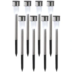 Tuinverlichting Prikspotjes - 8 Stuks - Solar - 36 Cm