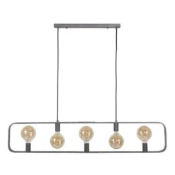 Hoyz - Hanglamp Strip - 5 Lichtpunten - 130x25x150 - Grijs