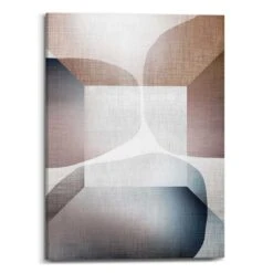 Schilderij Diepte II - 70x50cm - Bruin