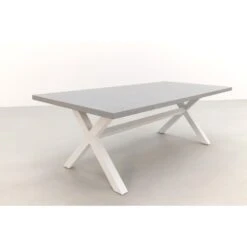 VDG Verona Betonlook Tuintafel 220 X 100 Cm. - White 6 VDG Verona Betonlook Tuintafel 220 X 100 Cm. - White -Leenbakker Winkel 1000053241 0102