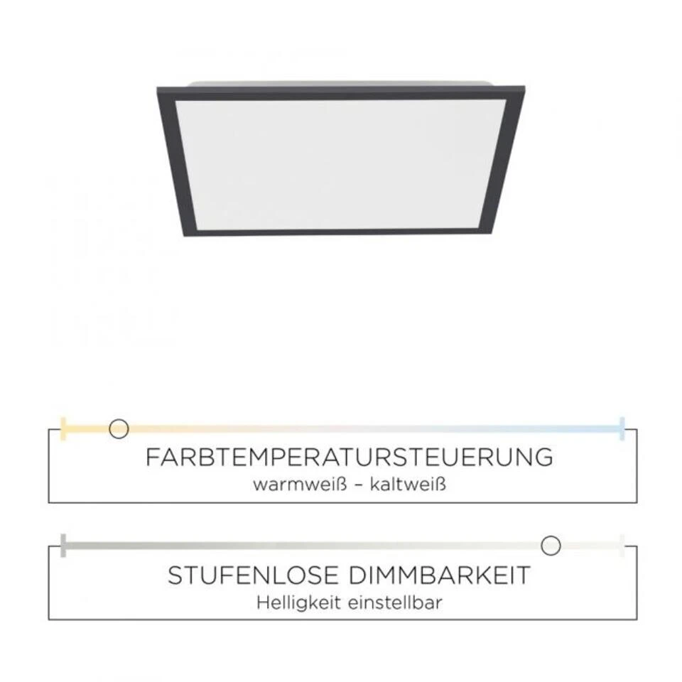 Paul Neuhaus Plafondlamp Flat - 1 Lichts - 45.5 X6.6 Cm - Zwart 3 Paul Neuhaus Plafondlamp Flat - 1 Lichts - 45.5 X6.6 Cm - Zwart - Afbeelding 3