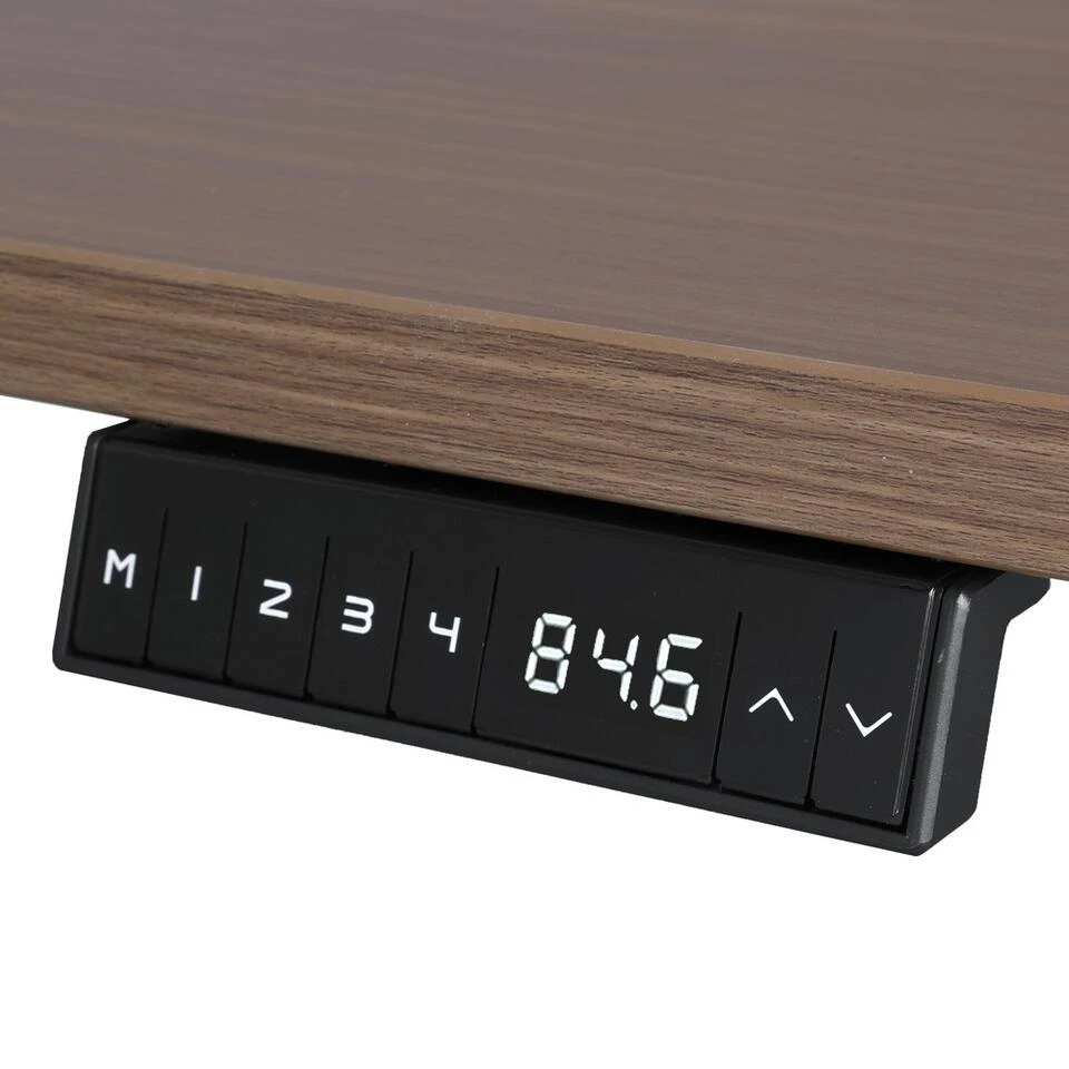 Elektrisch Verstelbaar Duo Bureau - 160x80 Cm - Two Dual Motor - Zwart / Donker 3 Elektrisch Verstelbaar Duo Bureau - 160x80 Cm - Two Dual Motor - Zwart / Donker - Afbeelding 3