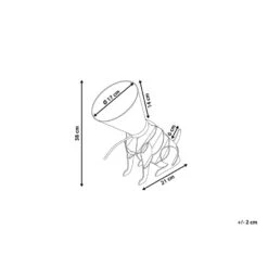 Beliani Tafellamp ISNA - Wit Multiplex -Leenbakker Winkel 1000056995 0102