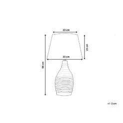Beliani Tafellamp TORMES - Beige Porselein -Leenbakker Winkel 1000057019 0102