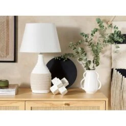 Beliani Tafellamp TORMES - Beige Porselein -Leenbakker Winkel 1000057019 0103