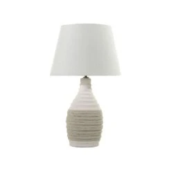 Beliani Tafellamp TORMES - Beige Porselein