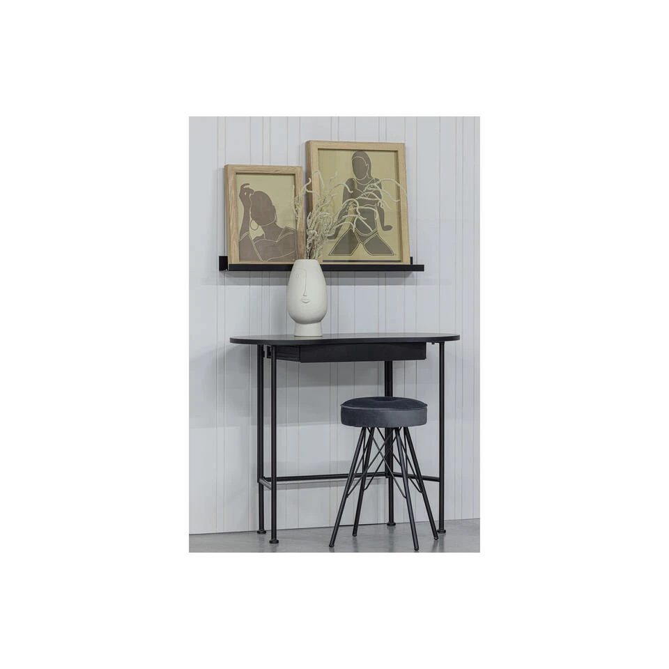 WOOOD Bella Kruk - Velvet - Asfalt - 53x33x33 3 WOOOD Bella Kruk - Velvet - Asfalt - 53x33x33 - Afbeelding 3