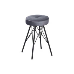 WOOOD Bella Kruk - Velvet - Asfalt - 53x33x33