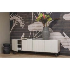 WOOOD Kruk Bikkel - Hout - Zwart - 40x28x28 -Leenbakker Winkel 1000057583 0102