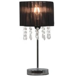 VidaXL Bureaulamp Rond E27 Zwart