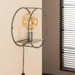 Hoyz - Wandschap 1L Circular S / Oud Zilver -Leenbakker Winkel 1000058477 0103