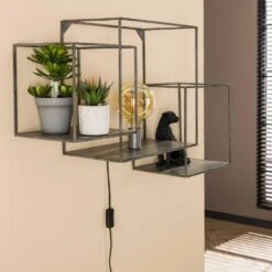 Hoyz - Wandschap 1L Cubic XL / Oud Zilver 6 Hoyz - Wandschap 1L Cubic XL / Oud Zilver -Leenbakker Winkel 1000058482 0102