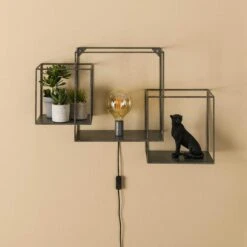 Hoyz - Wandschap 1L Cubic XL / Oud Zilver 7 Hoyz - Wandschap 1L Cubic XL / Oud Zilver -Leenbakker Winkel 1000058482 0103