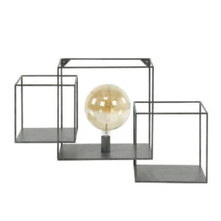 Hoyz - Wandschap 1L Cubic XL / Oud Zilver