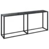 VidaXL Wandtafel 180x35x75,5 Cm Gehard Glas Zwart