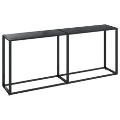 VidaXL Wandtafel 180x35x75,5 Cm Gehard Glas Zwart