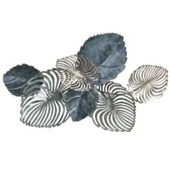 Beliani Wanddecoratie MAGNESIUM - Blauw Ijzer