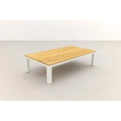 VDG Mindo Loungetafel 150x75 Cm. - Alu/Teak - White -Leenbakker Winkel 1000061075 0102
