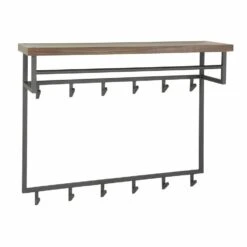 Giga Meubel Kapstok Daytona 12 Haken Hoedenplank Natural